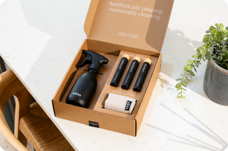 Curated visual reference: Visual Reference: Adora Sustainable Home Cleaning Products Elevated By Fragrance